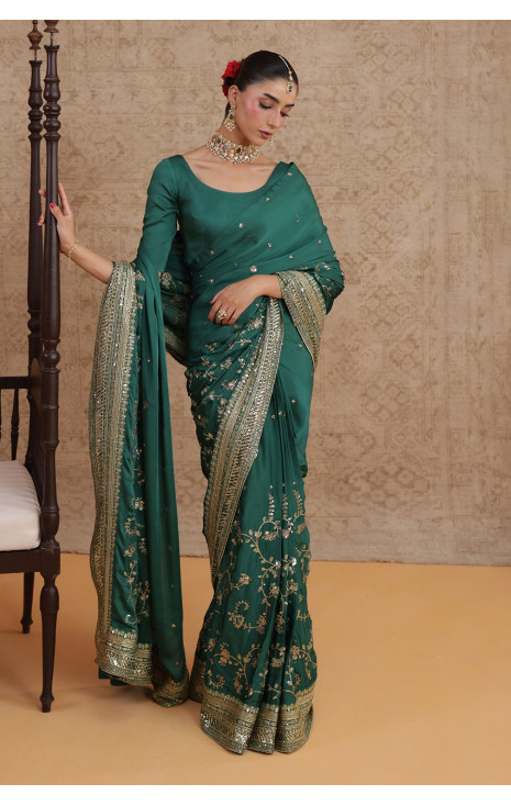 Verde Jade Green Saree